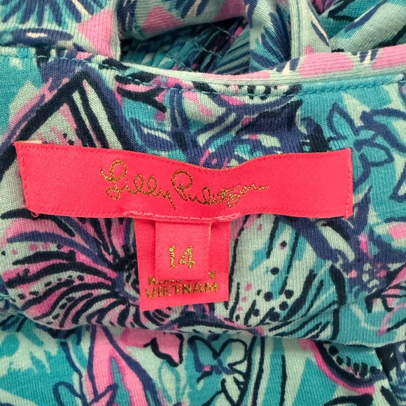 Lilly Pulitzer Mirasol Maxi Dress in Breakwater Blue Shells N Bells Size 14 - Picture 2 of 5